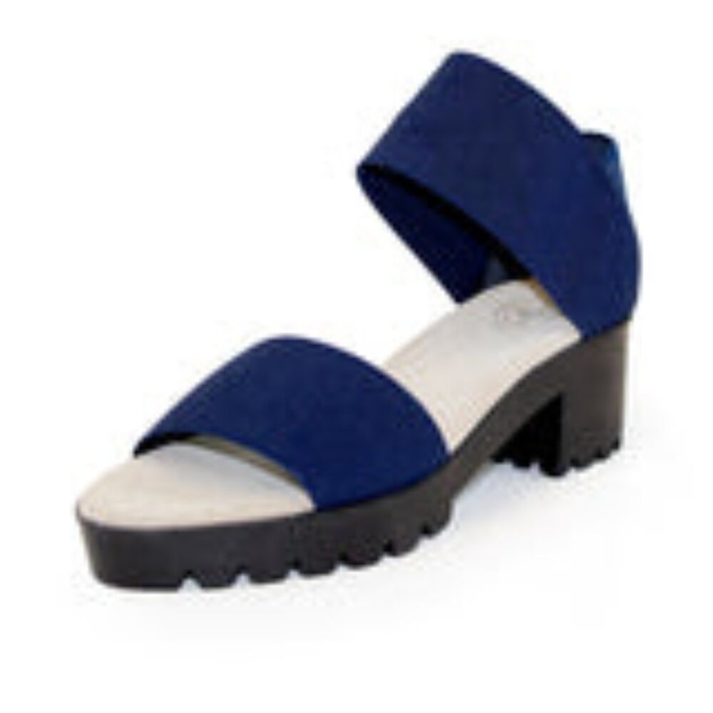 Charleston Shoe Co. Monterey Solid Sandals with 2 inch heels; Perfect for Summer